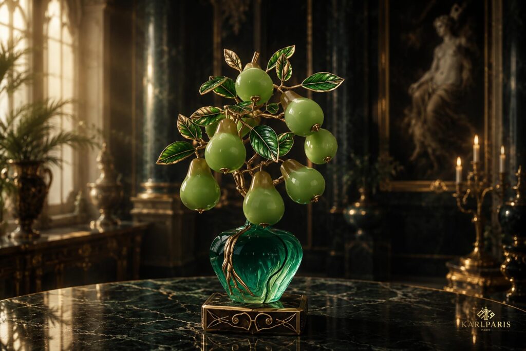 Enchanted Pear Tree Emerald Fantasy Fruit Sculpture Second Life