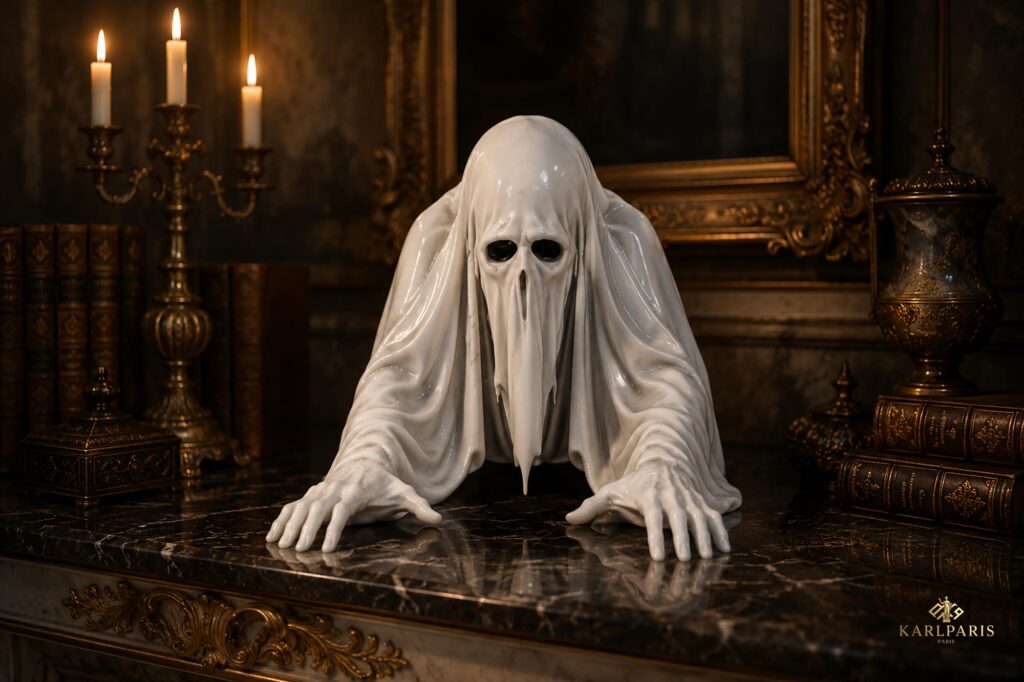 Haunting Phantom Ghost Figure Creepy Horror Specter Halloween Statue Artwork Second Life