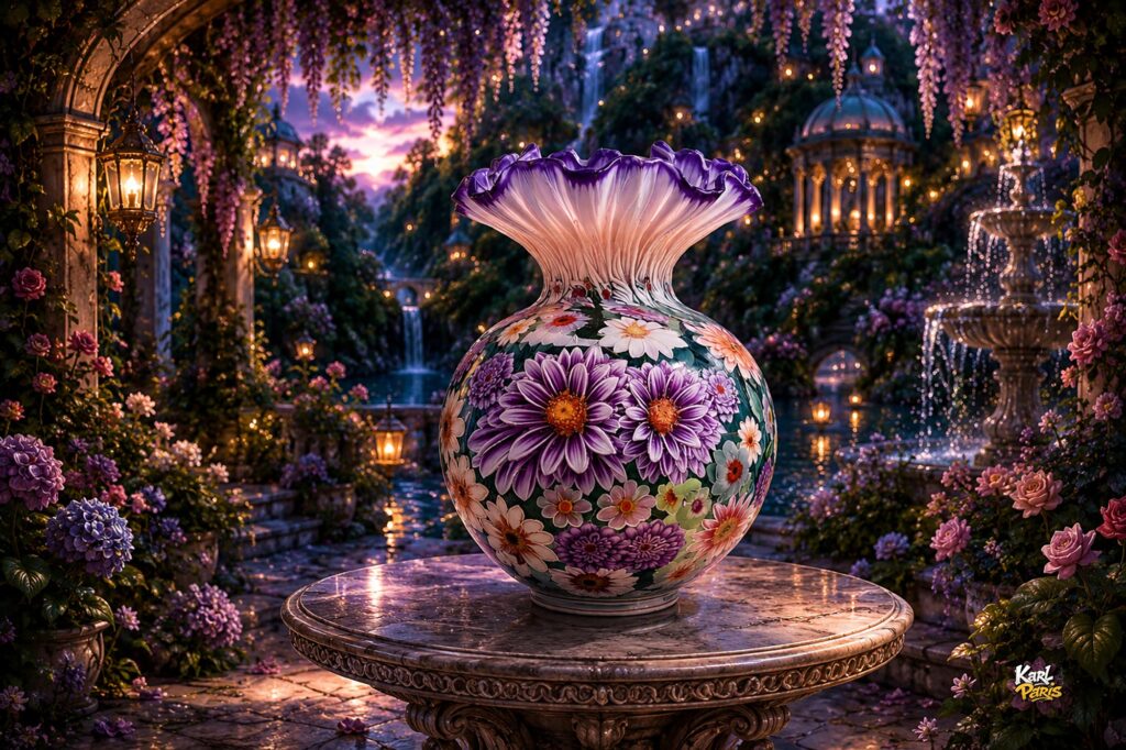 Imperial Blossom Vase Floral Elegance Collection Second Life