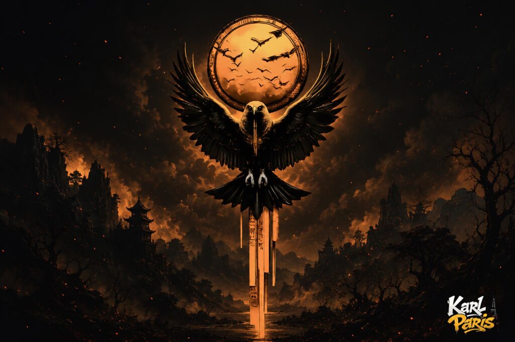 Moon Of Horus Sacred Falcon Wall Sculpture Second Life