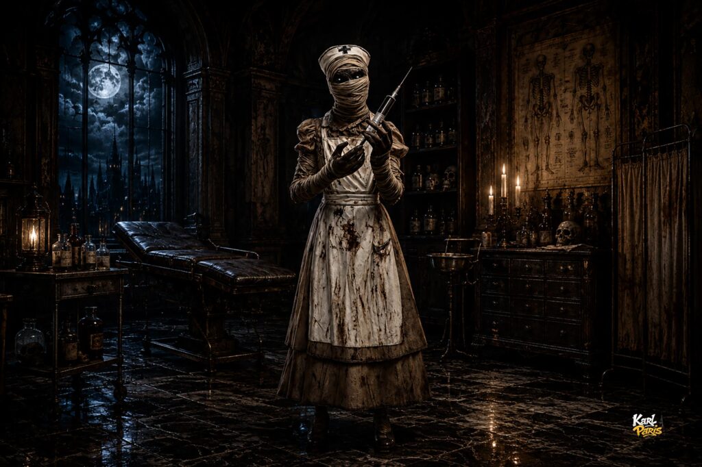 Mummified Nurse Forgotten Ward Horror Statue Second Life