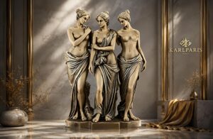 Three Graces Classical Sculpture Ancient Greek Mythology Female Statue Artwork 1 Second Life
