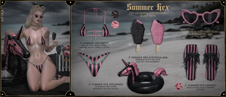 [apika]summer Hex Huntkeys Second Life