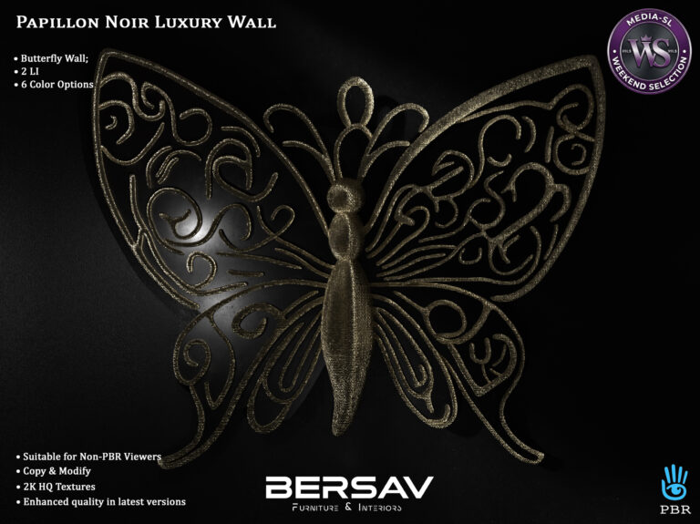 Bersav Papillonnoirwall Media Sl Second Life