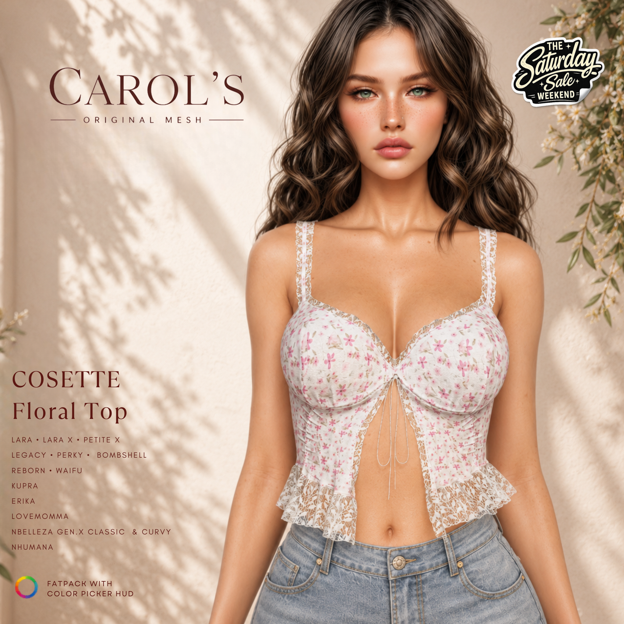 Carols Cosette Floral Tss Second Life