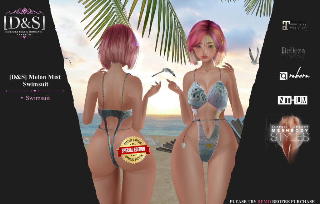[d&s] Swimsuit Melon Mist Second Life
