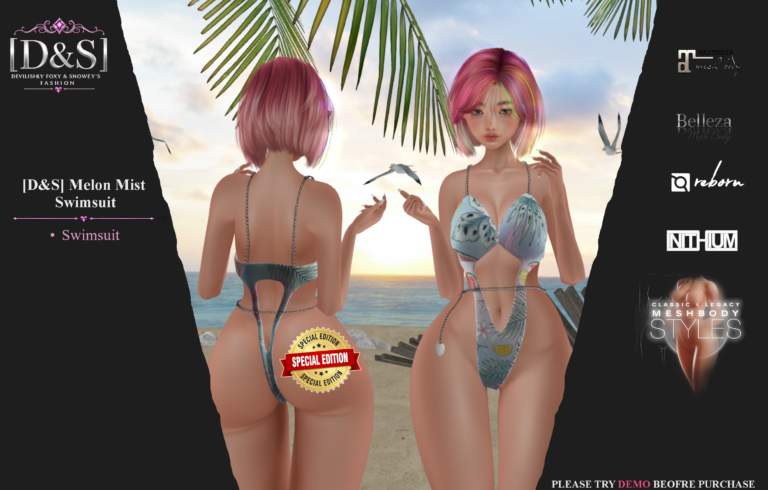 [d&s] Swimsuit Melon Mist Second Life
