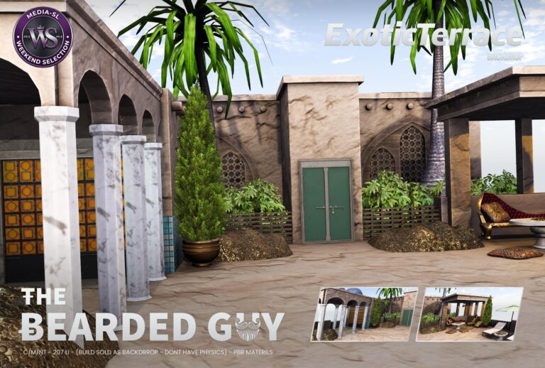 Exotic Terrace Backdrop The Bearded Guy Media Sl Ws Second Life