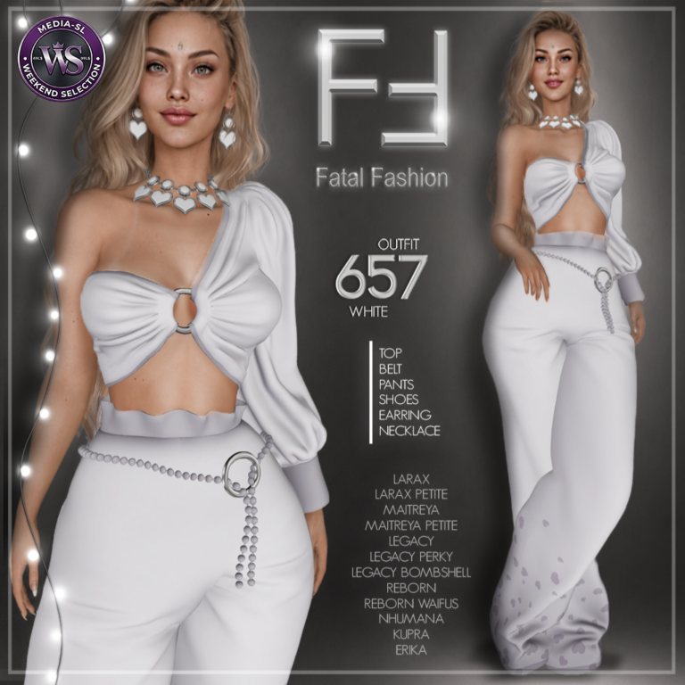 Fatal Fashion Outfit 657 White Second Life