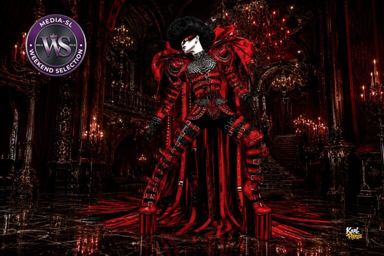 Karlparis Crimson Armor Couture Second Life