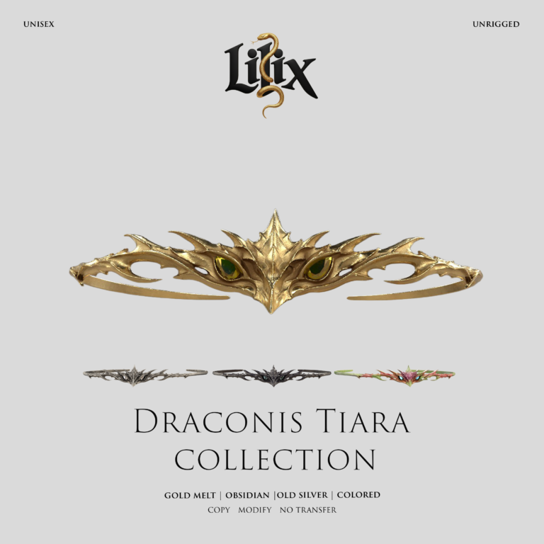 Lilix Draconis Tiara Collection Second Life