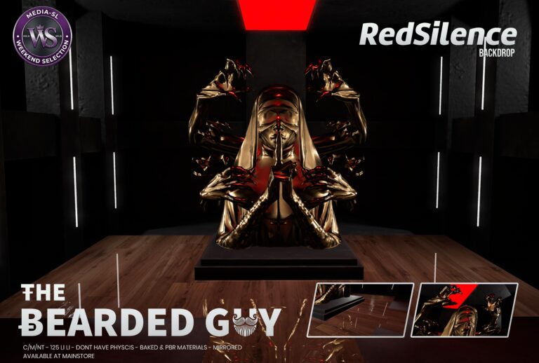 Red Silence Backdrop The Bearded Guy Media Sl Ws Second Life