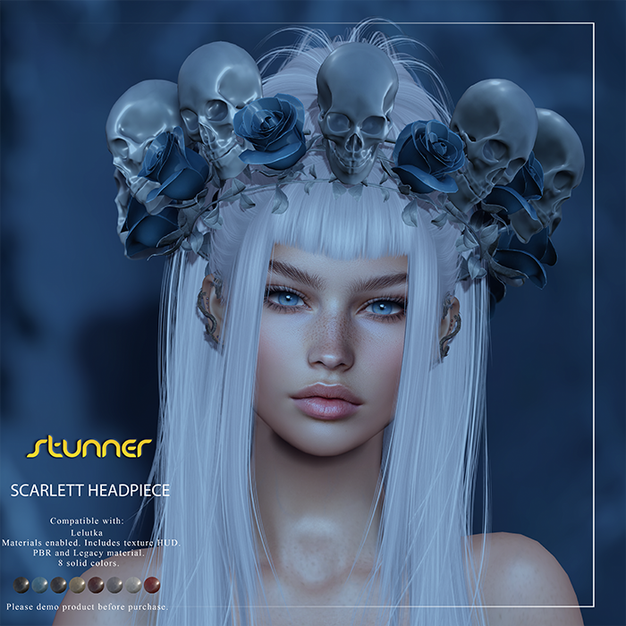 Stunner Headpiece Scarlett Fatpack Second Life