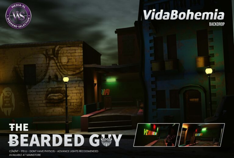Vida Bohemia Backdrop The Bearded Guy Media Sl Ws Second Life