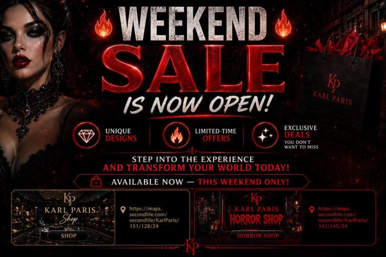 Weekend Sale Is Now Open Second Life