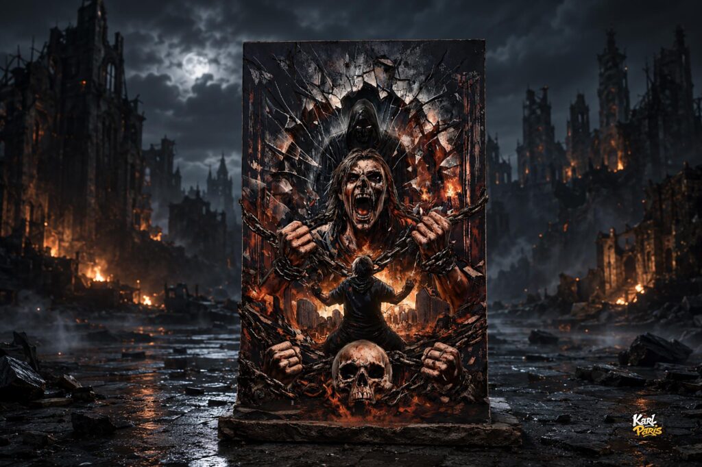 Chains Of Damnation Infernal Horror Wall Art Second Life
