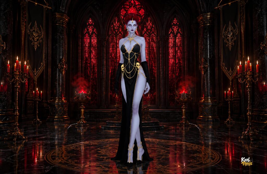 Crimson Nocturne Vampire Queen Elegance Second Life