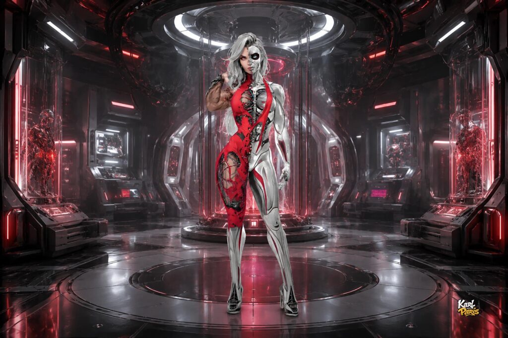 Cyber Revenant Half Human Half Machine Second Life