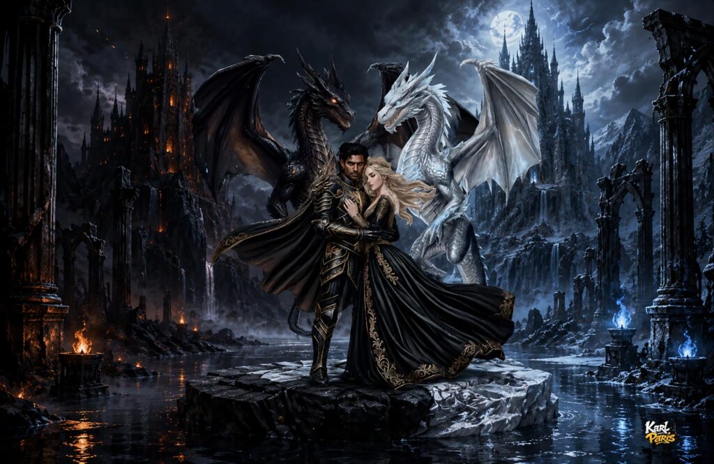 Eternal Dragon Bond Fantasy Lovers Statue Second Life