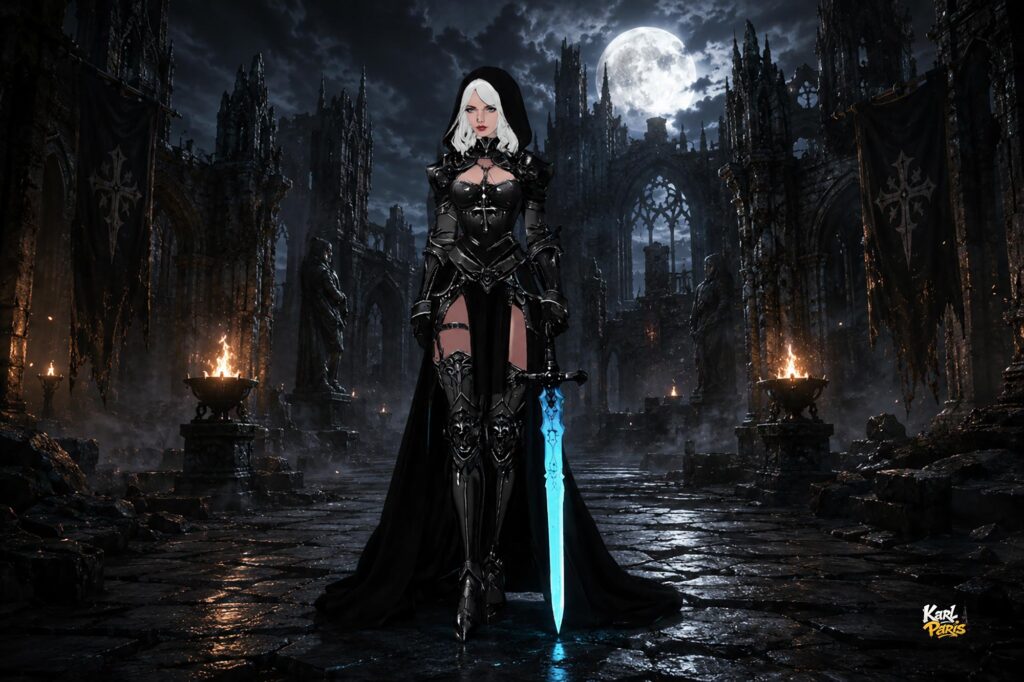 Frostveil Sentinel Azure Blade Knight (2) Second Life