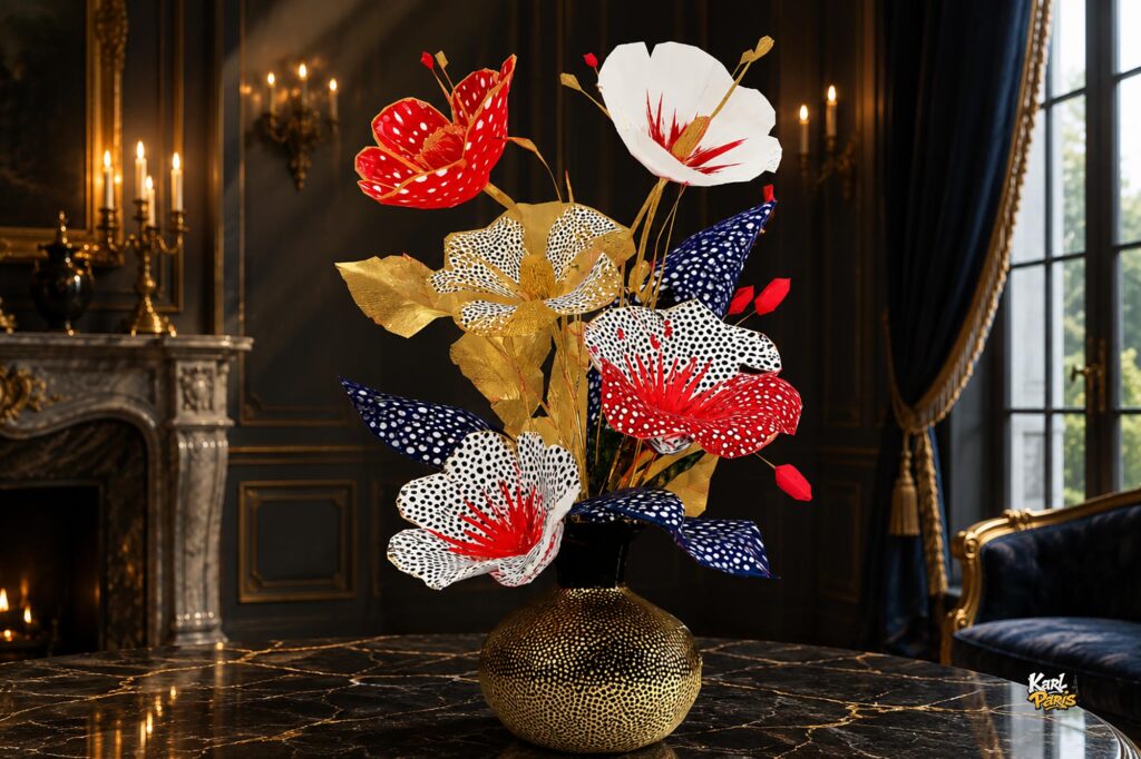 Imperial Floral Arrangement Luxury Decorative Vase Second Life