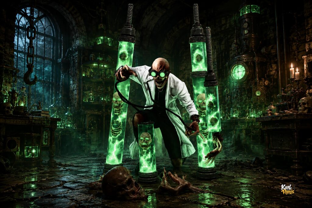 Mad Necro Scientist Horror Laboratory Experiment Second Life