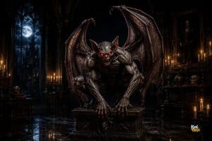 Nightfang Gargoyle Demonic Bat Creature Statue Second Life