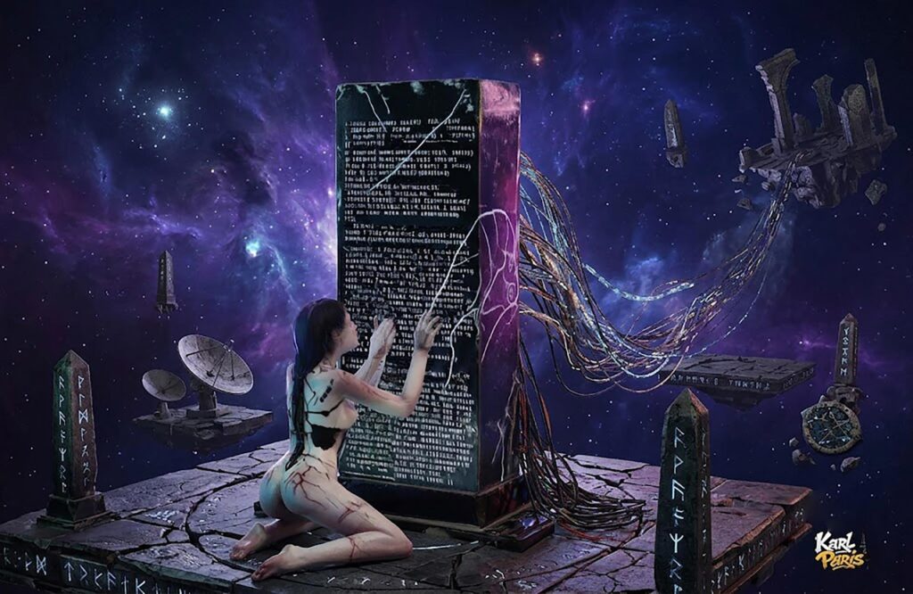 The Forbidden Monolith Cursed Ritual Horror Statue Second Life
