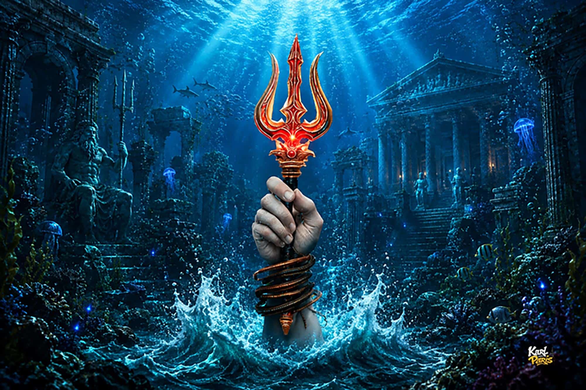 Trident Of The Depths Ocean Sovereign Relic Second Life