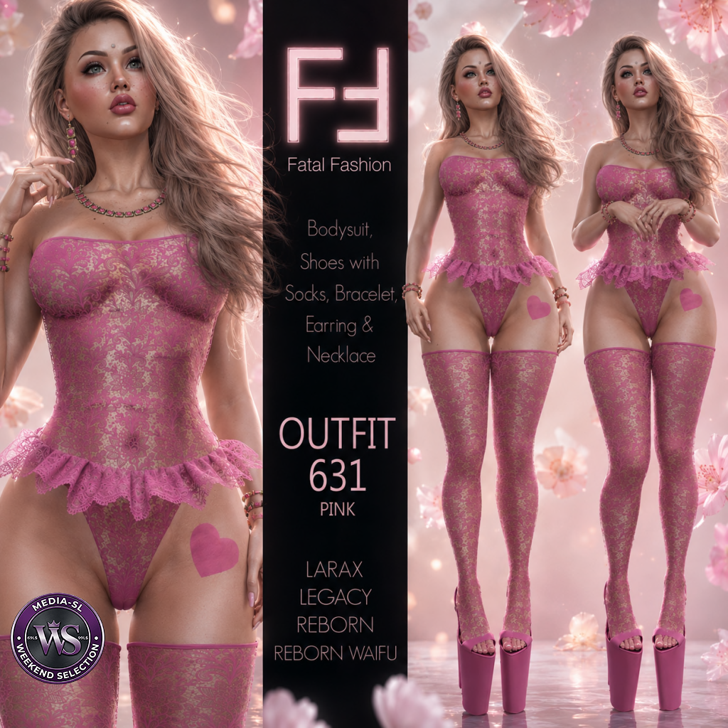 99l Fatal Fashion Outfit 631 Pink Second Life
