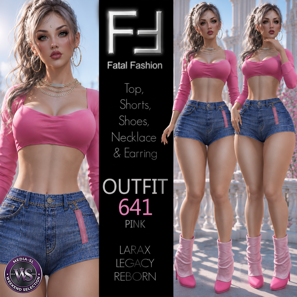 99l Fatal Fashion Outfit 641 Pink Second Life