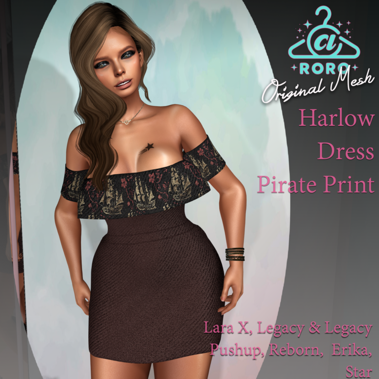 @roroharlowdresspirateprintbox Second Life