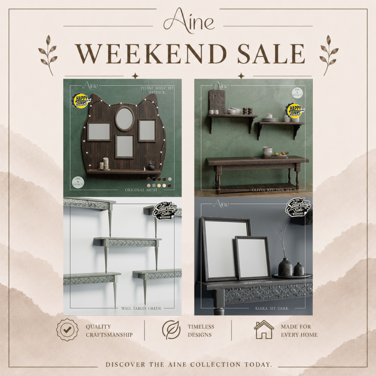 Aine Weekend Sales 14 To 16 August Second Life