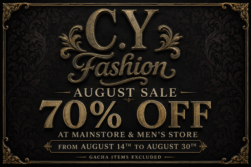 [c.yfashion] Sale August Second Life