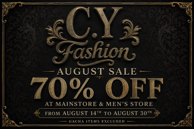[c.yfashion] Sale August Second Life