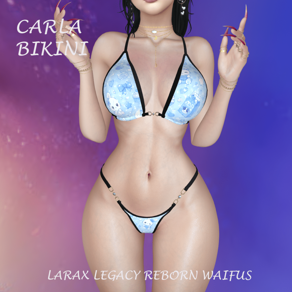 Carla Bikini Kawaii Blue 001 Second Life
