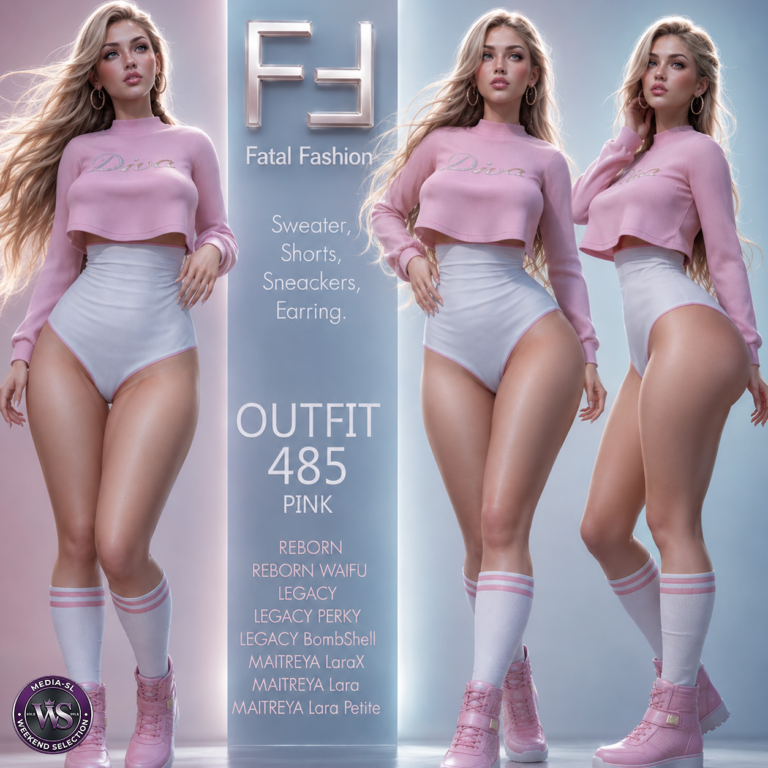 Fatal Fashion Outfit 485 Pink Second Life