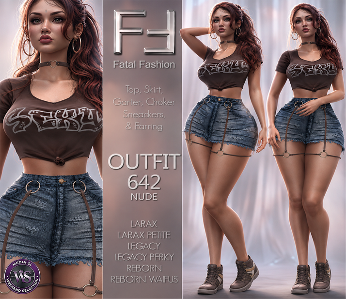Fatal Fashion Outfit 642 Nude Second Life