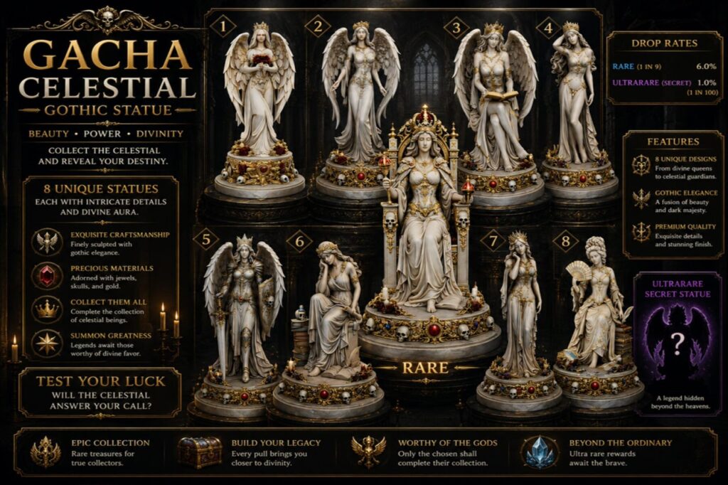 Gacha Celestial Gothic Statue Second Life