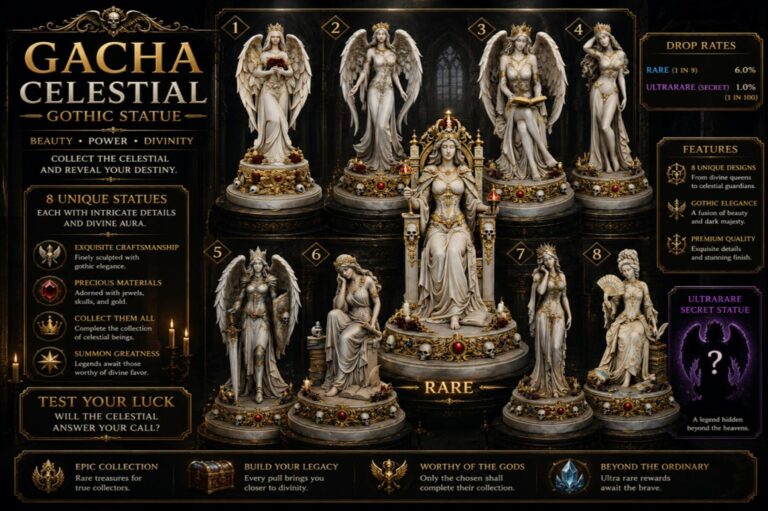 Gacha Celestial Gothic Statue Second Life