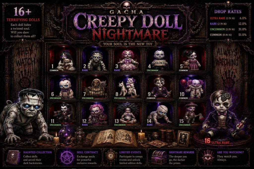 Gacha Creepy Dool Nightmare V1 Second Life