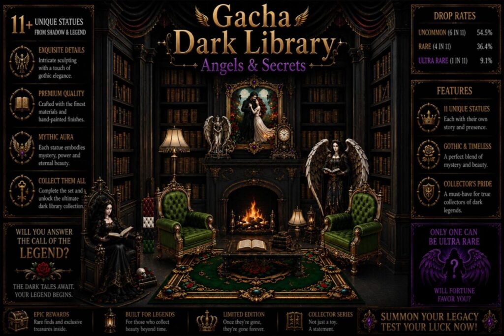 Gacha Dark Library Angels & Secrets Second Life