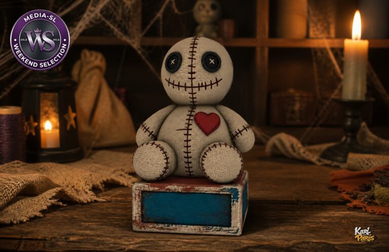 Karlparis Stitched Heart Doll Cute Voodoo Halloween Decor Second Life