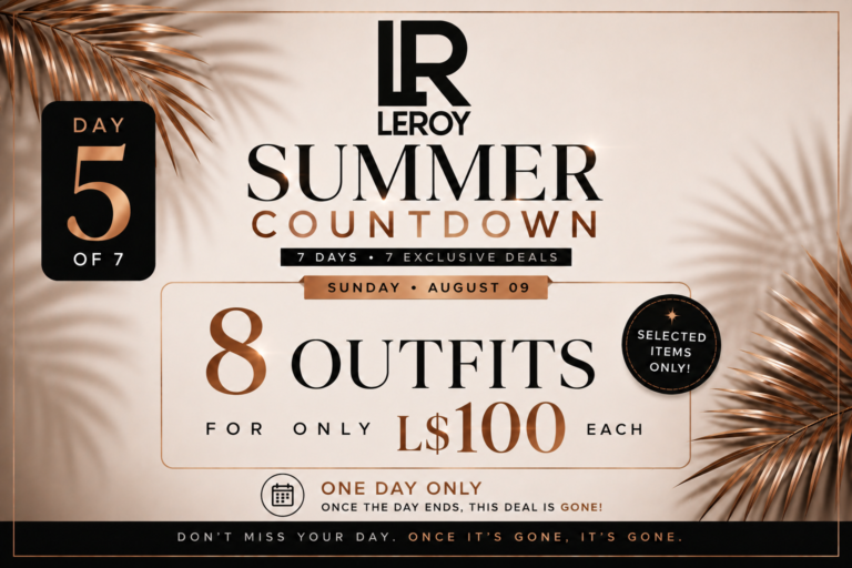 Leroy Summer Countdown Day 5 Second Life