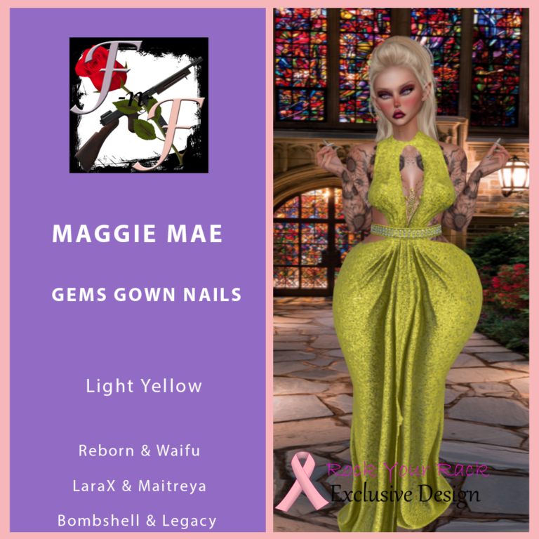 Maggie Mae Gown Gems & Nails Ryr Exclusive Ad Second Life