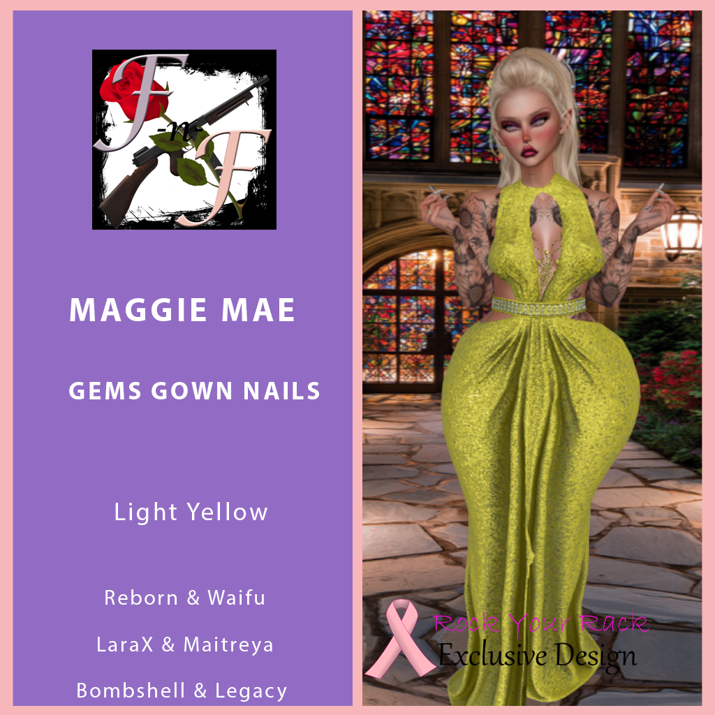 Maggie Mae Gown Gems & Nails Ryr Exclusive Ad Second Life