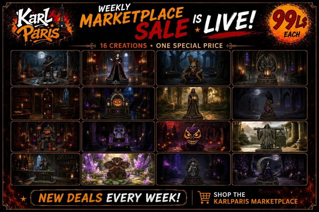 Weekly Marketplace Sale Second Life