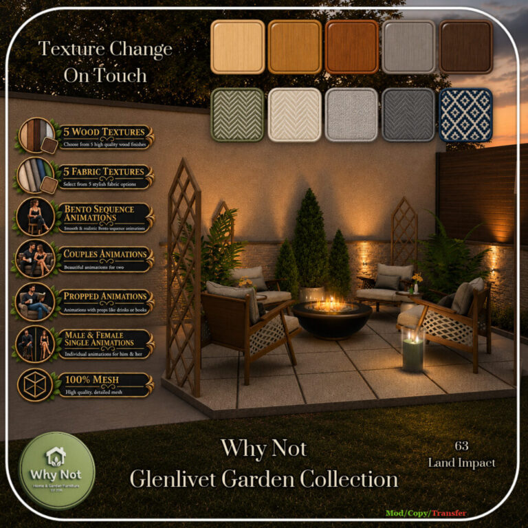 Why Not Glenlivet Garden Collection Ad Second Life