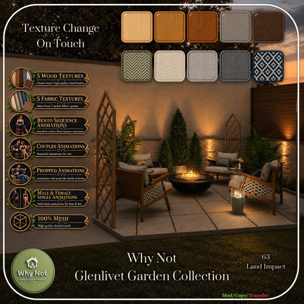 Why Not Glenlivet Garden Collection Ad Second Life