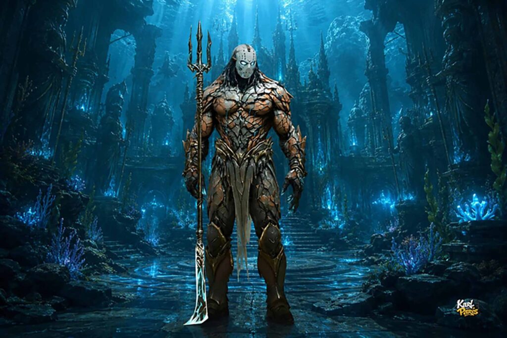 Abyssal Sentinel Masked Ocean Guardian Second Life